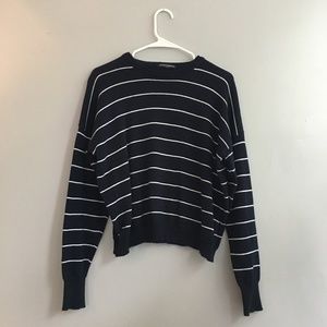 Brandy Melville Oversized Striped Sweatshirt